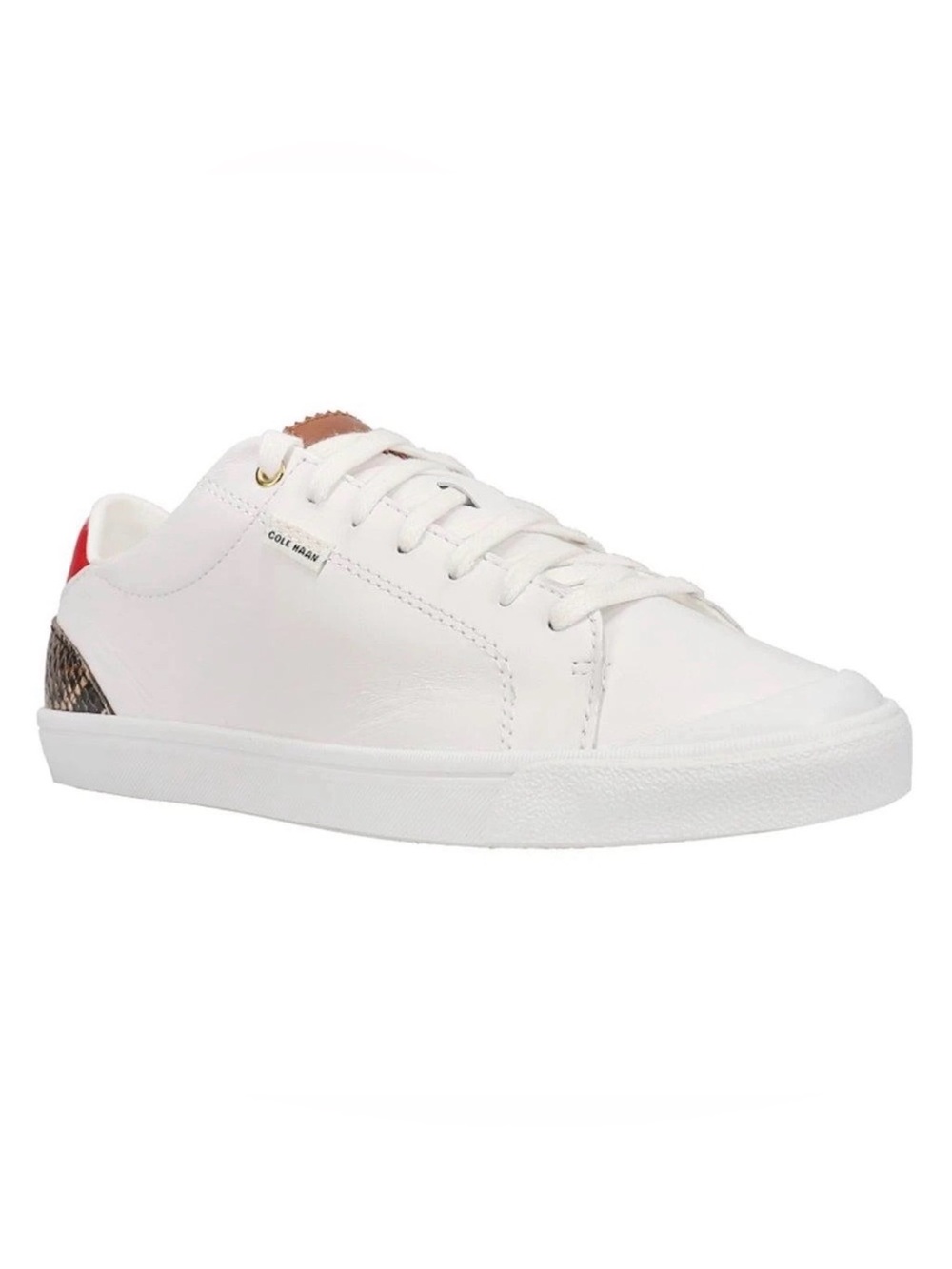 Cole Haan‎ Marlowe Lace Up Leather Sneakers White Women’s Size 7B Court